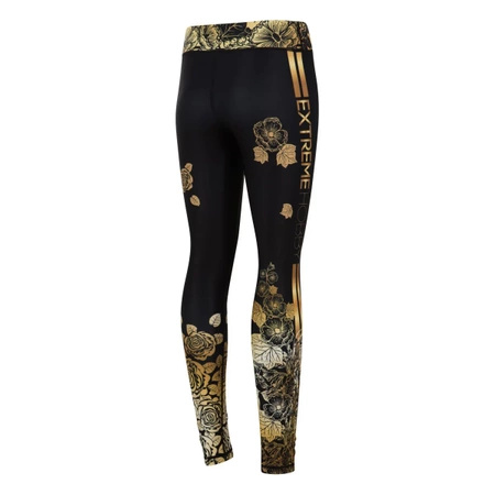 Legginsy sportowe damskie  EXTREME HOBBY ROSE czarny