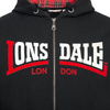 Bluza LONSDALE NATEBY czarna rozpinana