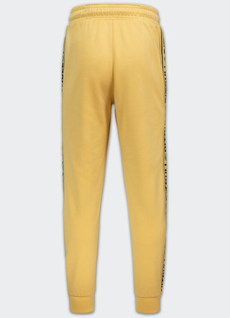 Spodnie dresowe PIT BULL OLDSCHOOL TAPE LOGO TERRY pale yellow