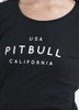 Damski Longsleeve PIT BULL Slim Fit USA CAL WMN czarny