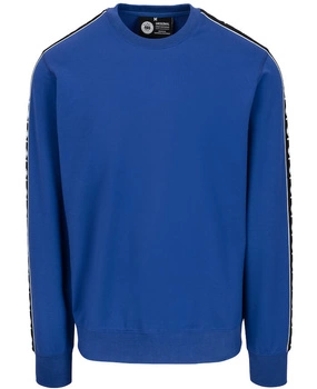 Bluza PIT BULL Tricot Terry TAPE NUGGET niebieska (electric blue) prosta