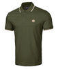 POLO PIT BULL slim fit STRIPES oliwkowe