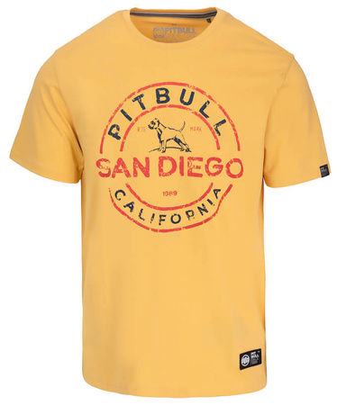 T-shirt PIT BULL SAN DIEGO INS. pale yellow