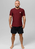 T-shirt PIT BULL SMALL LOGO CASUAL SPORT bordowy (burgundy melange)
