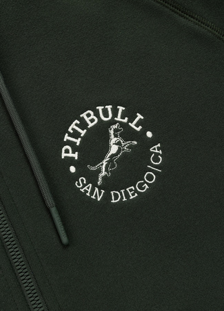 Bluza PIT BULL SAN DIEGO CA dark green rozpinana