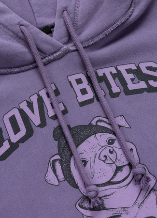 Damska bluza PIT BULL Washed LOVIA LOVE BITES WMN dusty grape
