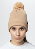 Czapka zimowa PIT BULL BUBBLE SMALL LOGO beżowa