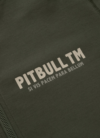 Bluza PIT BULL Tricot Terry PARA BELLUM zielona (old green) rozpinana