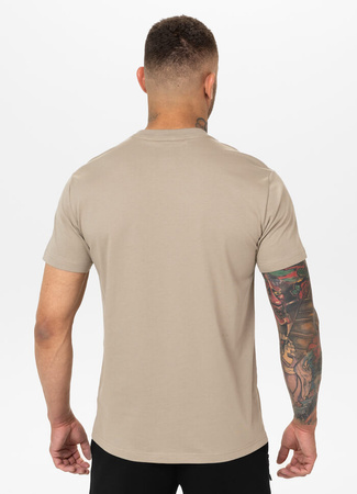 T-shirt PIT BULL ULTRA LIGHT Coolmax SCOTT ciemnobeżowy (dark sand)