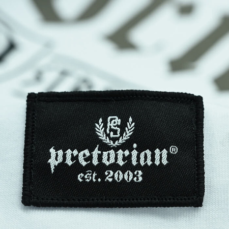 T-shirt PRETORIAN STRENGTH biały/khaki