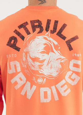 Bluza PIT BULL Tricot Terry DOG SD łososiowa (bright salmon) prosta