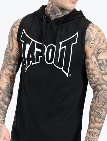 Tank top z kapturem TAPOUT ALAMEDA HOOD czarny