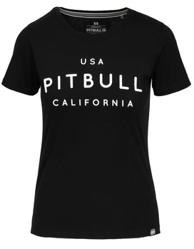 T-shirt damski PIT BULL USA CAL WMN czarny