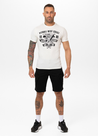T-shirt PIT BULL OLDSCHOOL RAZOR biały