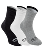 Długie skarpetki PIT BULL HIGH ANKLE THICK TNT biało/szaro/czarne grube - 3 pary