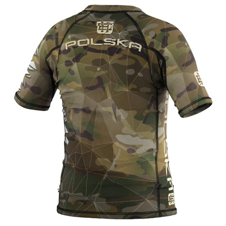 Short sleeve rashguard kids  EXTREME HOBBY POLSKA CAMO khaki