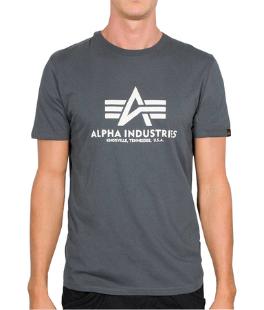 T-shirt ALPHA INDUSTRIES BASIC ciemnoszary (greyblack) 100501 136