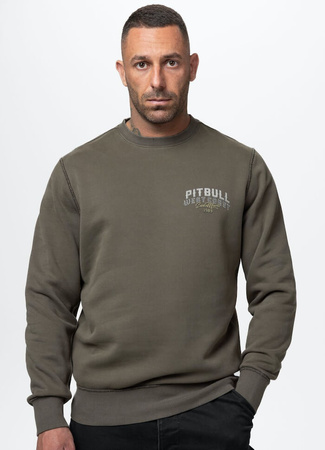 Bluza PIT BULL Washed SANTA MUERTE major olive prosta