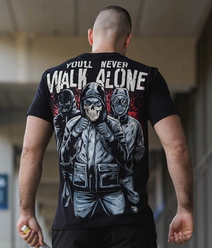 T-shirt PGWEAR NEVER WALK ALONE czarny
