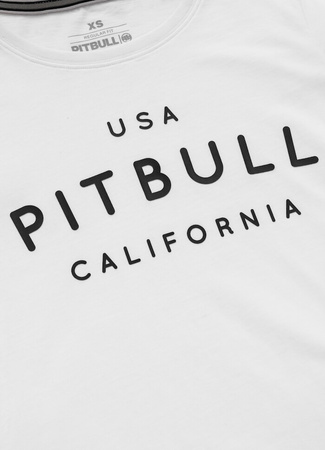 T-shirt damski PIT BULL USA CAL WMN biały