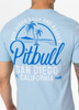 T-shirt PIT BULL SAN DIEGO BORN błękitny (light blue)
