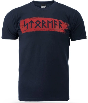 T-shirt DOBERMANS STORMER TS387 granatowy