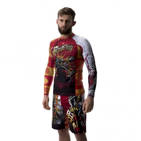 Longsleeve rashguard EXTREME HOBBY KILLER CARDS 2 czerwony