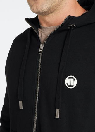 Bluza PIT BULL SMALL LOGO czarna rozpinana