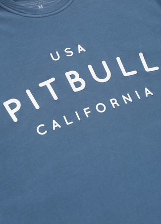 T-shirt PIT BULL USA CAL 210 GSM BRUSHED shade blue