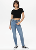 T-shirt damski PIT BULL Rib CROPPED WMN czarny