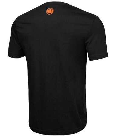 T-shirt PIT BULL ORANGE LOGO czarny