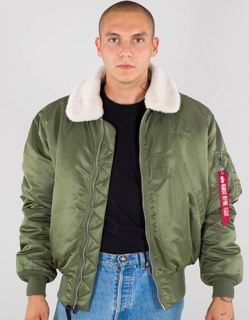 Kurtka ALPHA INDUSTRIES B15 oliwkowa (sage green) 100107 01