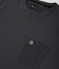 T-shirt ENCLAVA CHECK POCKET grafitowy