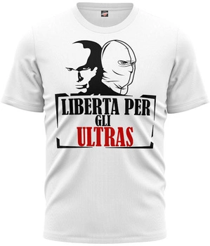 T-shirt LIBERTA PER GLI ULTRAS biały