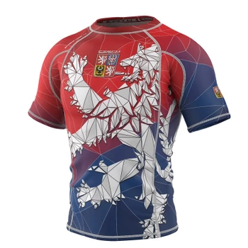 Short sleeve rashguard EXTREME HOBBY CZESKI LEW czerwony