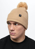 Czapka zimowa PIT BULL BUBBLE SMALL LOGO beżowa