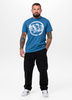 T-shirt PIT BULL LOGO PALMS shade blue