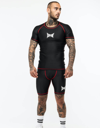 Short Sleeve Rashguard TAPOUT CRYSTAL czarny