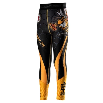 Legginsy kids EXTREME HOBBY ANGRY WASP czarny