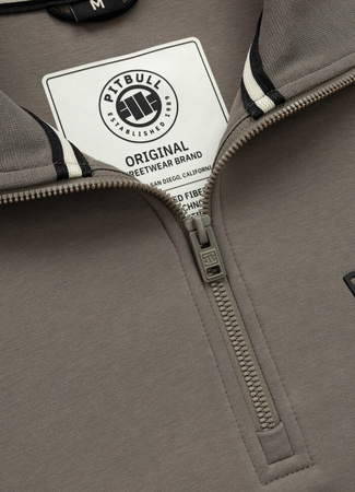 Bluza PIT BULL SAMPSON HALF ZIP brązowa (taupe)
