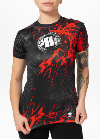 Damska koszulka sportowa Mesh PIT BULL BLOOD DOG WMN czarna