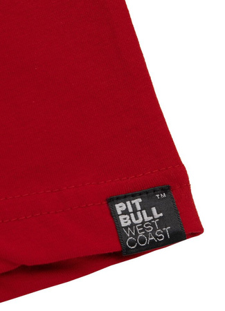 T-shirt PIT BULL SURFING czerwony