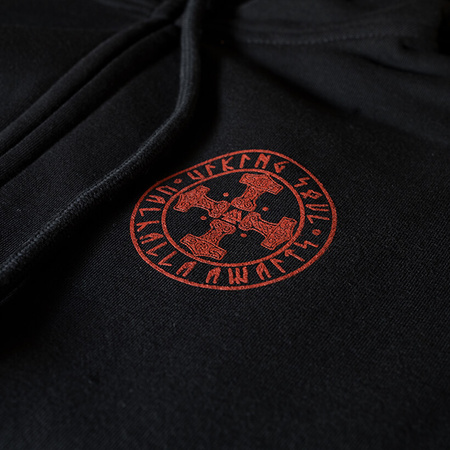 Bluza DOBERMANS CLASSIC THORS CROSS BC386 czarna prosta