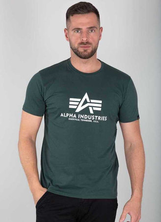 T-shirt ALPHA INDUSTRIES BASIC zielony (navy green) 100501 610