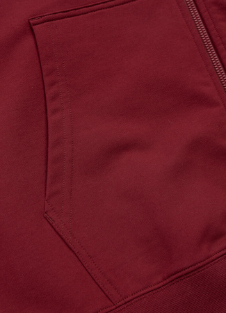 Bluza PIT BULL Tricot Terry SAN DIEGO CA burgundy rozpinana