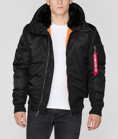 Kurtka ALPHA INDUSTRIES MA-1 HOODED czarna 158104 03