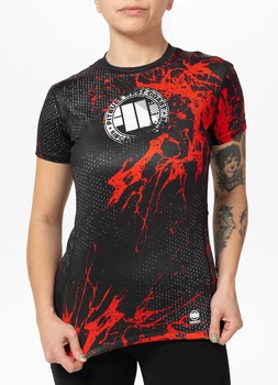Damska koszulka sportowa Mesh PIT BULL BLOOD DOG WMN czarna
