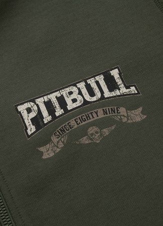 Bluza PIT BULL Tricot Terry TROUBLEMAKER zielona (old green) rozpinana