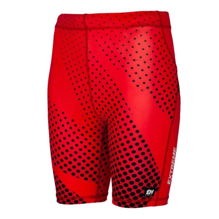Legginsy biegowe 1/3 damskie EXTREME HOBBY HALFTONE czerwony