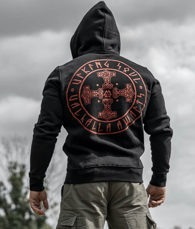 Bluza DOBERMANS THORS CROSS BZ386 czarna rozpinana czarna